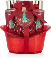 BRUBAKER Cosmetics Set cadeau Bain et la Douche Geur d'hiver - Coffret de soins 5 pièces dans une baignoire décorative Noël - Set de Noël pour femme et homme