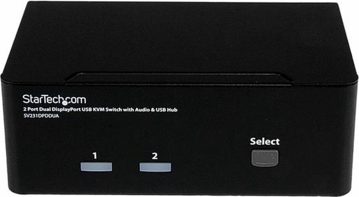 StarTech.com Commutateur KVM USB double DisplayPort 2 ports avec