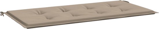 VidaXL Ligbedkussen 200x60x3 cm oxford stof beige