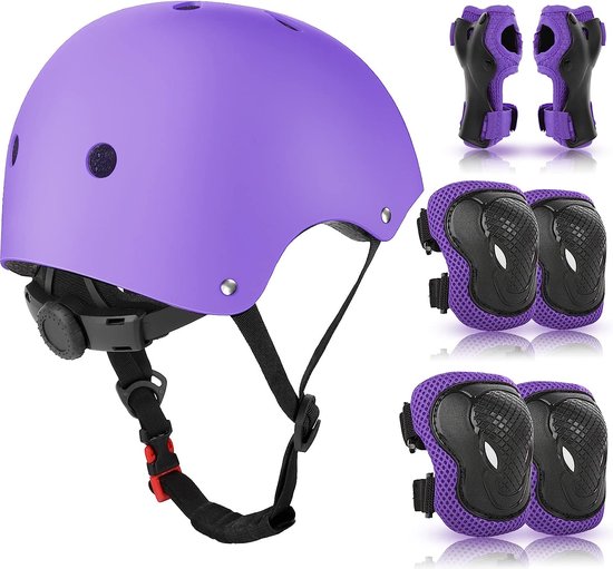 Genouillères pour enfants avec casque, équipements de protection pour  enfants de 3 à