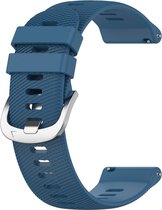 Siliconen bandje - geschikt voor Garmin Venu 2S / Venu 3S / Vivomove 3S / Vivoactive 4S / Forerunner 255S / Forerunner 265S - blauw