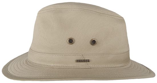 Hatland - UV fedora hat for adults - Walker - Beige - maat L (58CM)
