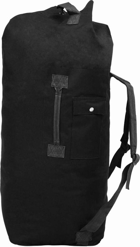 Univivi Reizen Plunjezak 53L Zwart L - 2-in-1 Pakdrager En Holdall Tas Voor Kostuum En Kleding