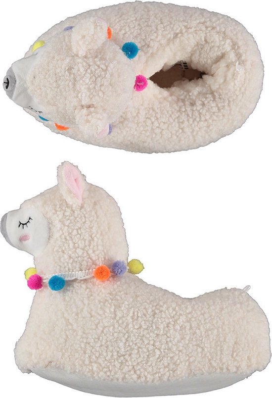 Alpaca Pantoffels - Dames - Wit