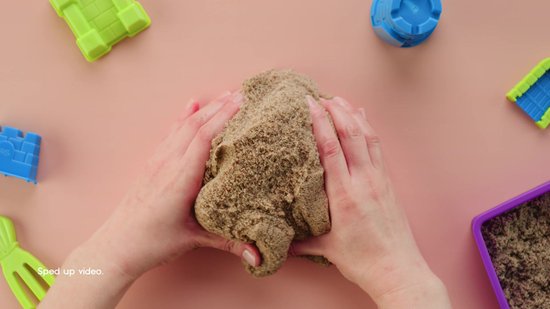 Kinetic Sand Sable modelable et sensoriel , marron, 907 g