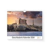 Huurdies - Geschiedenis Kalender - Jaarkalender 2024 - 35x24 - 300gms