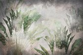 Fotobehang Tropical Trees And Leaves For Digital Printing Wallpaper, Custom Design Wallpaper - 3D - Vliesbehang - 368 x 254 cm