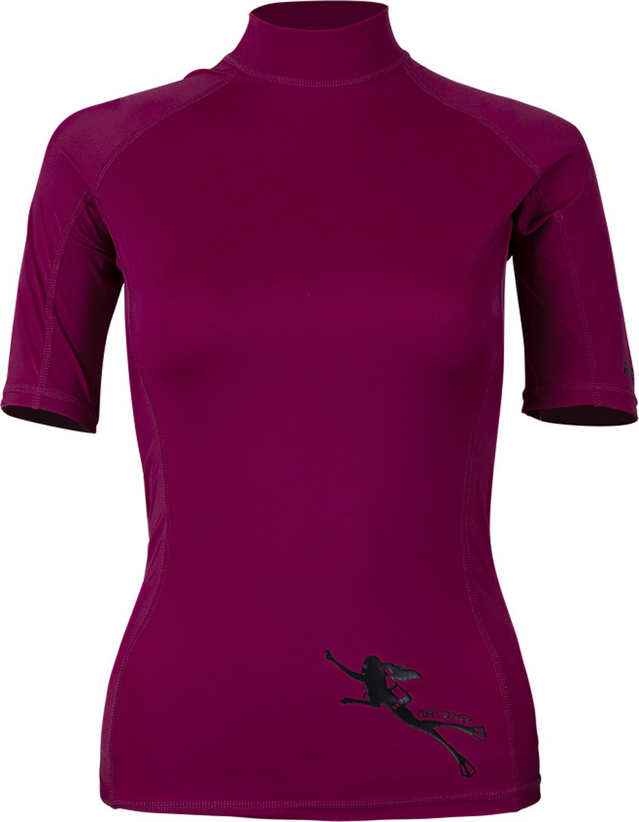 Procean UV-werend lycra shirt | Dames | Lady Diver | donker fuchsia | maat XL