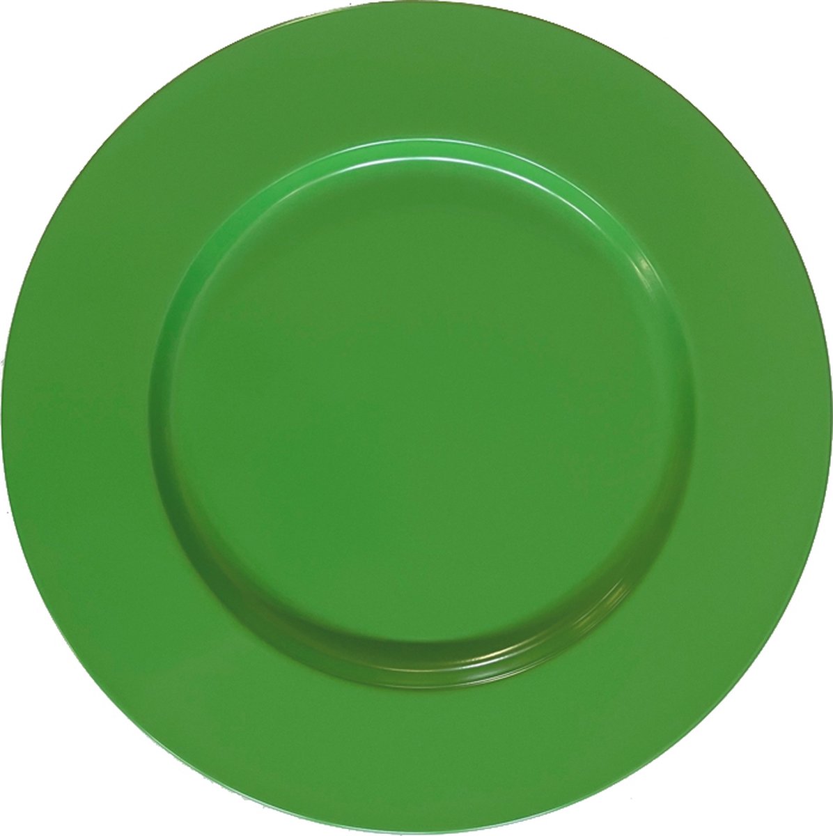 Metaal onderbord groen in set van 6 stuks