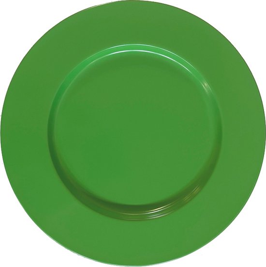 Plaque de fond en métal vert en lot de 6 pièces