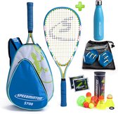Speedminton® S700 Plus Set - Original Speed badminton set - Crossminton Allround Set incl. 5 Speeder®, speelveld, tas - incl. Thermosfles
