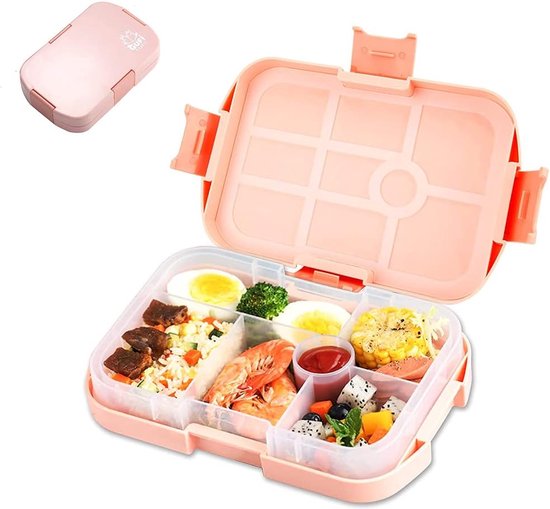 BEARFOOT Roestvrijstalen broodtrommel voor kinderen, met siliconen deksel, BPA-vrije lunchbox, lekvrije bento box voor kinderen, broodtrommel voor kleuterschool, school en dagverblijf