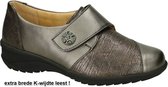 Solidus -Dames - grijs donker - lage gesloten schoenen - maat 38.5