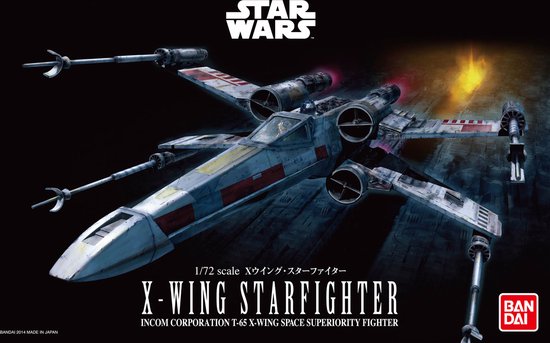 Foto: 1 72 revell bandai 01200 star wars x wing starfighter plastic modelbouwpakket