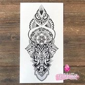 GetGlitterBaby® - Tatouages ​​à la pâte de henné / Tatouage temporaire / Faux tatouage / Faux autocollant de tatouage temporaire - Éléphant Mandala