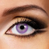 Fashionlens® kleurlenzen - Summer Purple - jaarlenzen met lenshouder - paarse contactlenzen