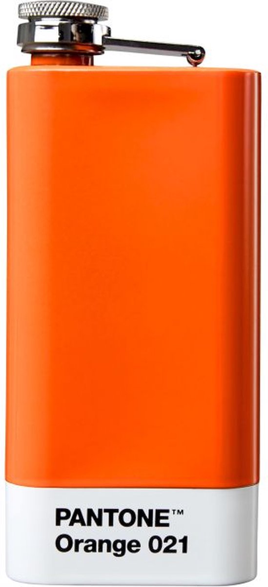 Copenhagen Design - Heupfles 150 ml - Orange 021 - Roestvast Staal - Oranje