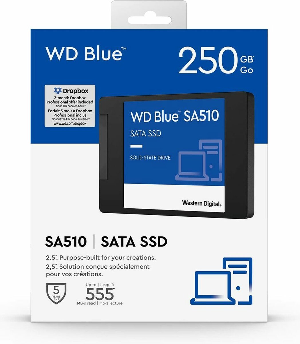 WD Blue SA510 SATA 2,5 inch SSD 250GB