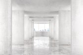 Fotobehang Loft Style Tunnel With Many Walls In Light Empty Building With B - Vliesbehang - 360 x 240 cm