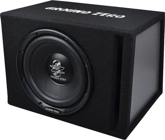 Ground Zero GZIB 25BR – 25 cm (10") Subwoofer in Bassreflex Behuizing – 250W RMS / 4 Ohm – Auto Subwoofer