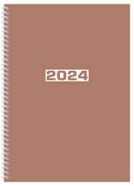 MGP Agenda - Bureau agenda 2024 - NL - FSC - A4 - Ringband - 7d/2p - Roest - Harde kaft