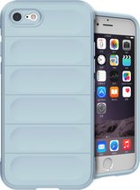 iMoshion Hoesje Geschikt voor iPhone SE (2022) / SE (2020) / 8 / 7 Hoesje Siliconen - iMoshion EasyGrip Backcover - Lichtblauw