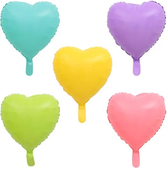 Folie ballonnen set Happy Birthday Rainbow macaron mat XL - ballon - happy birthday - ster - hart - macaron - decoratie