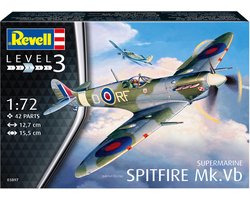 Revell Modelbouwpakket Militaire voertuigen - 03897 Supermarine Spitfire Mk.Vb Plastic - 1:72 - Modelbouw