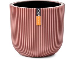Capi Europe - Bloempot bol Groove Indoor - 24x21 - Roze - Opening Ø21 - Bloempot voor binnen - 5 jaar garantie - BGVPI134