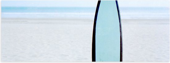 Poster (Mat) - Zee - Strand - Zand - Surfen - Surfplank - Hobby - 60x20 cm Foto op Posterpapier met een Matte look