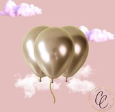 Ballonnen - Goud - feest - partijtje - metallic - versiering - Set van 6
