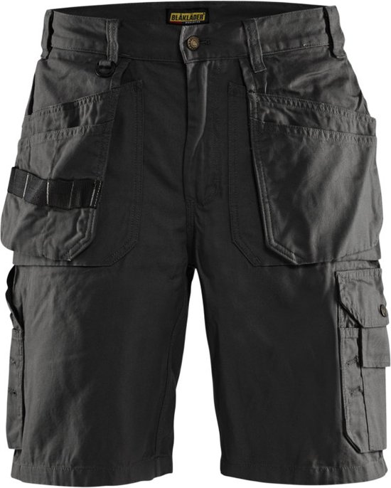 Blaklader Korte werkbroeken 1534 1310 Short - (Canvas) Zwart - NL maat 48/ BE maat 42