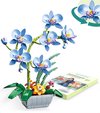 Blauwe Orchidee Bouwstenen | Compatibel met lego