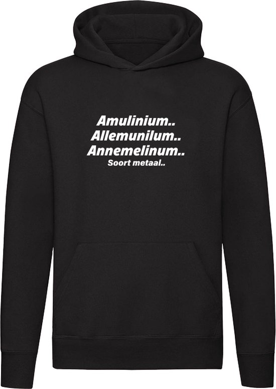 Amulinium.. Aluminium Soort metaal Hoodie - klusjesman - bouw - vakman - ijzer - klusser - scheikunde - aluiniumfolie - folie - Trui