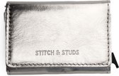 Stitch & Studs Hide & Seek Portemonnee Met RFID - Zipper Platinum