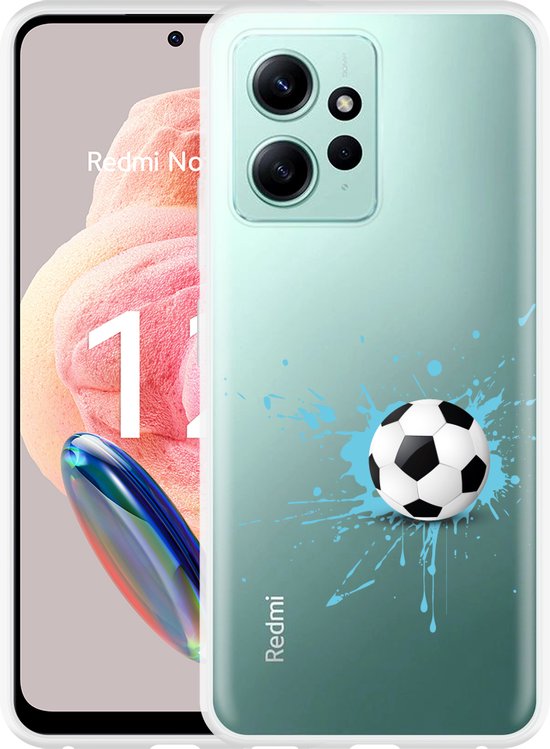 Cazy Hoesje geschikt voor Xiaomi Redmi Note 12 4G Soccer Ball