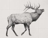 IXXI Elk - Wanddecoratie - Abstract - 100 x 80 cm