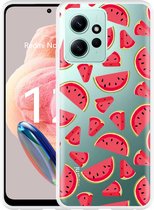 Cazy Hoesje geschikt voor Xiaomi Redmi Note 12 4G Watermeloen