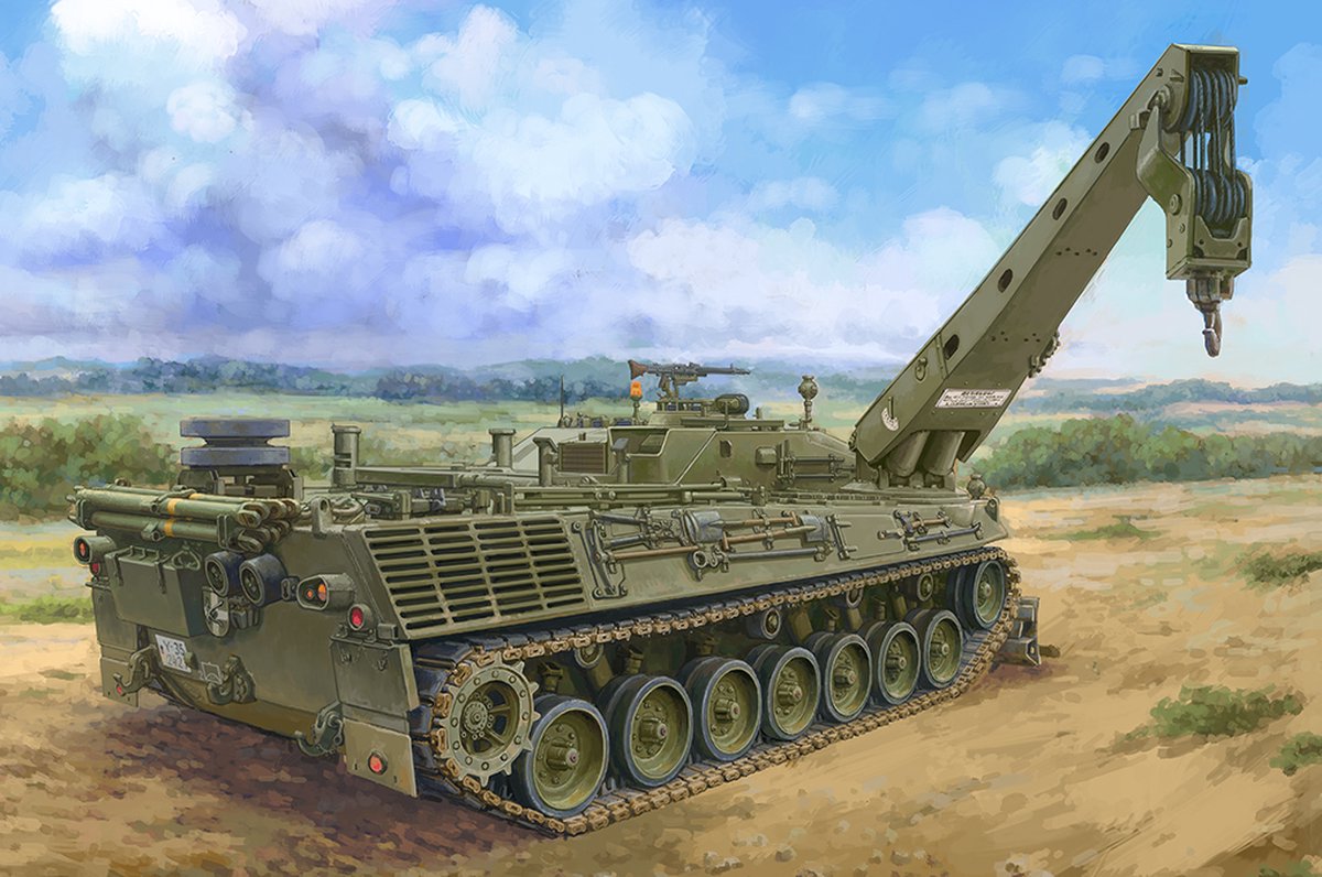 HobbyBoss Modelbouwpakket Militaire voertuigen - 84567 Bergepanzer BPz2 ARV - Buffalo Plastic - 1:35 - Modelbouw
