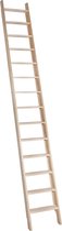 Zoldertrap - 14 treden - Stahoogte 265 cm - Houten ladder - Molenaarstrap - Grenen trap