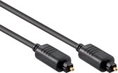 Optische Toslink Kabel - 5mm dik - Verguld - 10 meter - Zwart