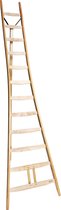 Driepootladder - 12 treden/sporten - Stahoogte 313 cm - Houten ladder