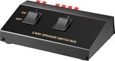 Goobay Speaker Switch - Zwart - Geschikt 2 paar speakers aan te sluiten