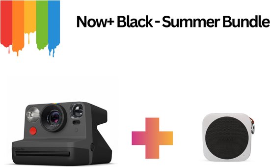 Polaroid Now+ Summer Bundle Black - Polaroid Now Plus Camera & Polaroid P1...