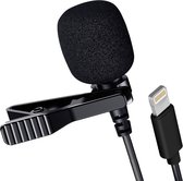 Lightning Microfoon met ruisonderdrukking Roterende Clip 1,5m LinQ Zwart