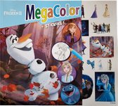 Disney Frozen 2 - Kleurboek met stickers, Megacolor, 125 kleurplaten, knutselen - prinsessen - kado - cadeau - verjaardag