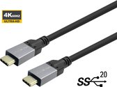 Vivolink PROUSBCMM2, 2 m, USB C, USB C, USB 3.2 Gen 2 (3.1 Gen 2), 20000 Mbit/s, Zwart
