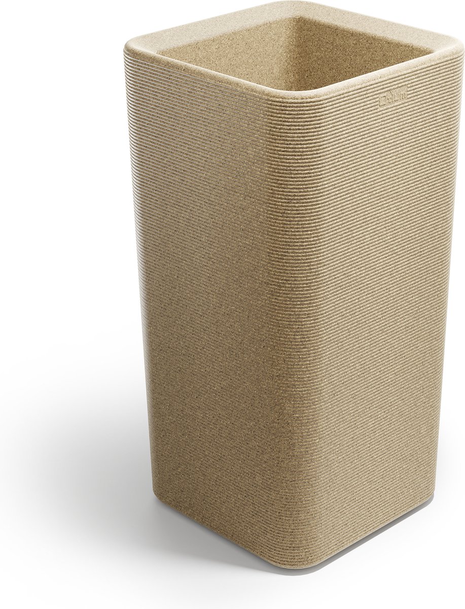 Otium bloembak dubbelwandig Linea 40 cm natural cork