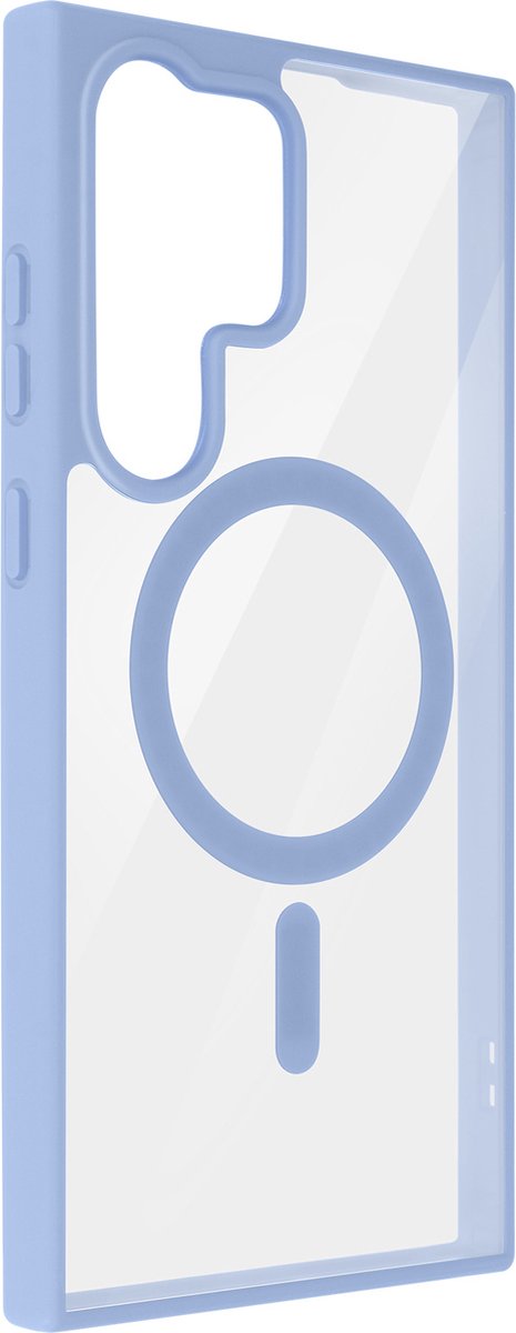 MagSafe Case geschikt voor Samsung S23 Ultra Hard Back Contour Silicone Lavendel