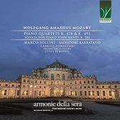 Salvatore Barbatano, Marco Sollini & Gabruile Pieranunzi - Mozart: Piano Quartets K. 478 & K. 493, Sonata K. 381 (CD)